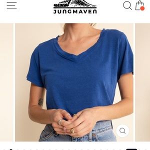 Sunny yellow Paige v neck from Jungmaven